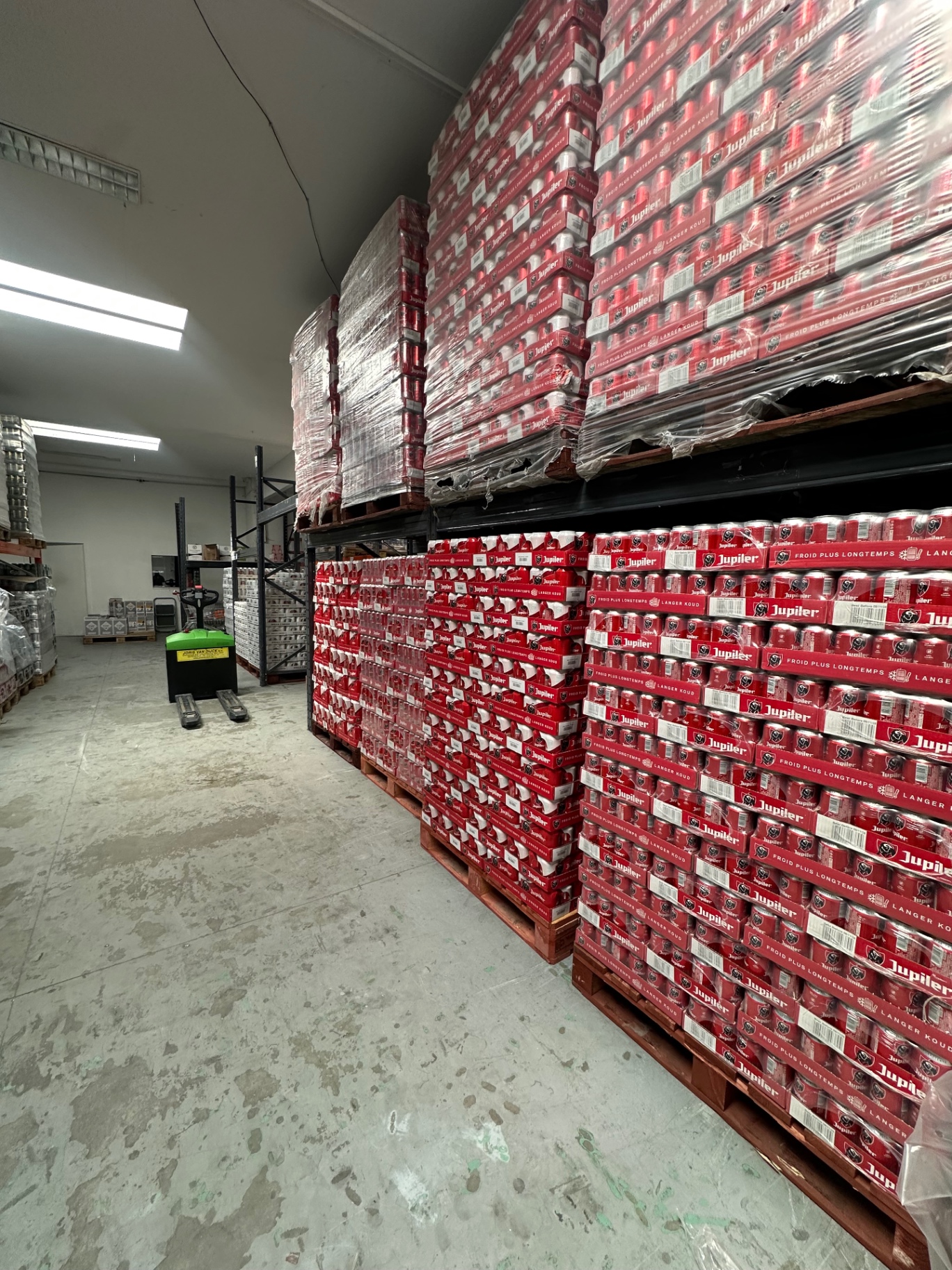 Mix Drink BV warehouse overview with inventory and pallet stock